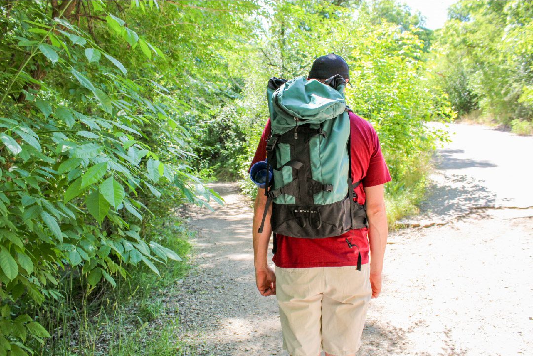 Lightweight food packed for hiking and outdoor travel